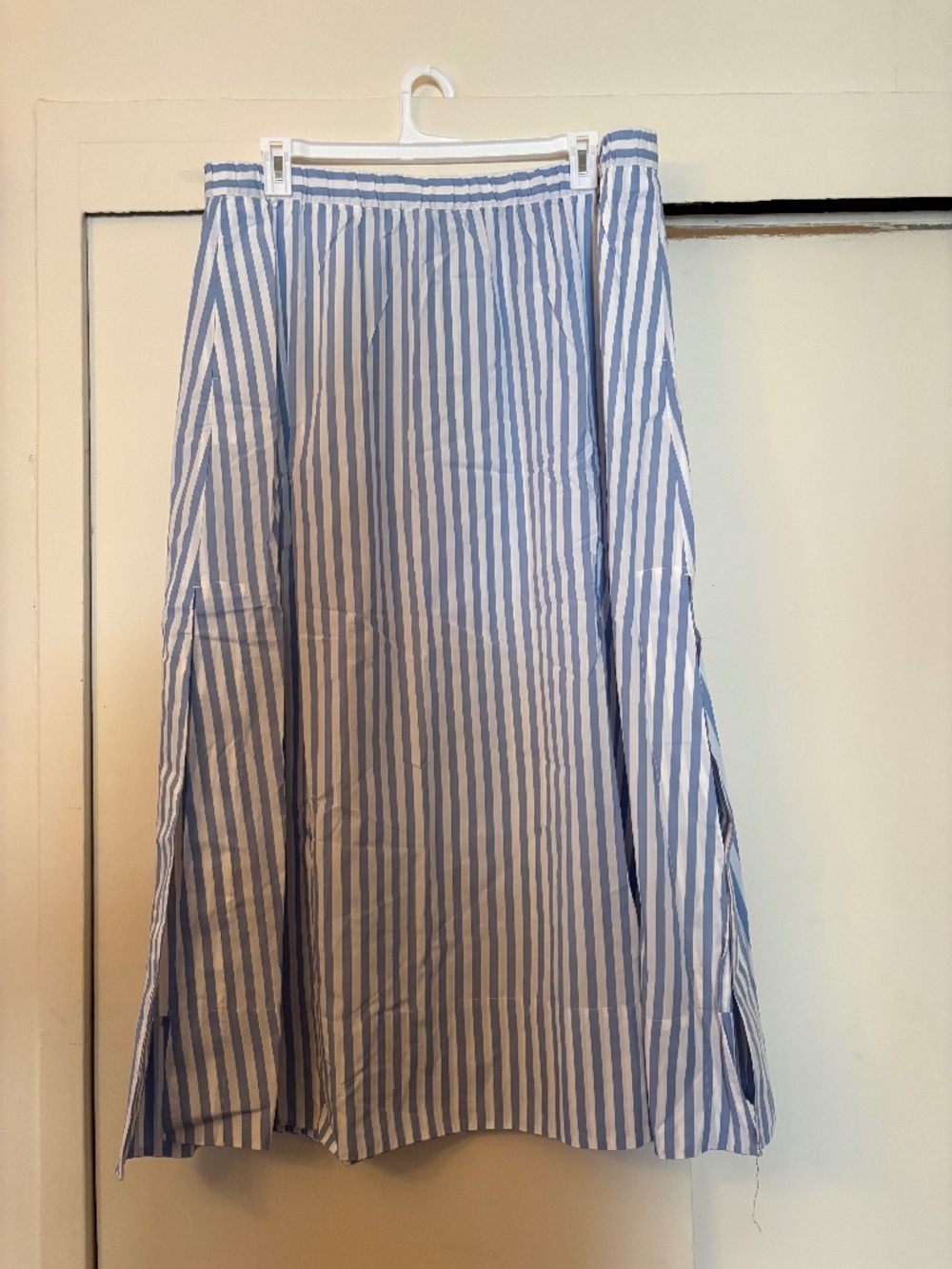 J. Crew Blue Stripped Maxi Skirt